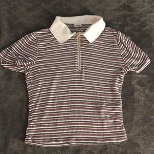 Stripped cropper top/t-shirt